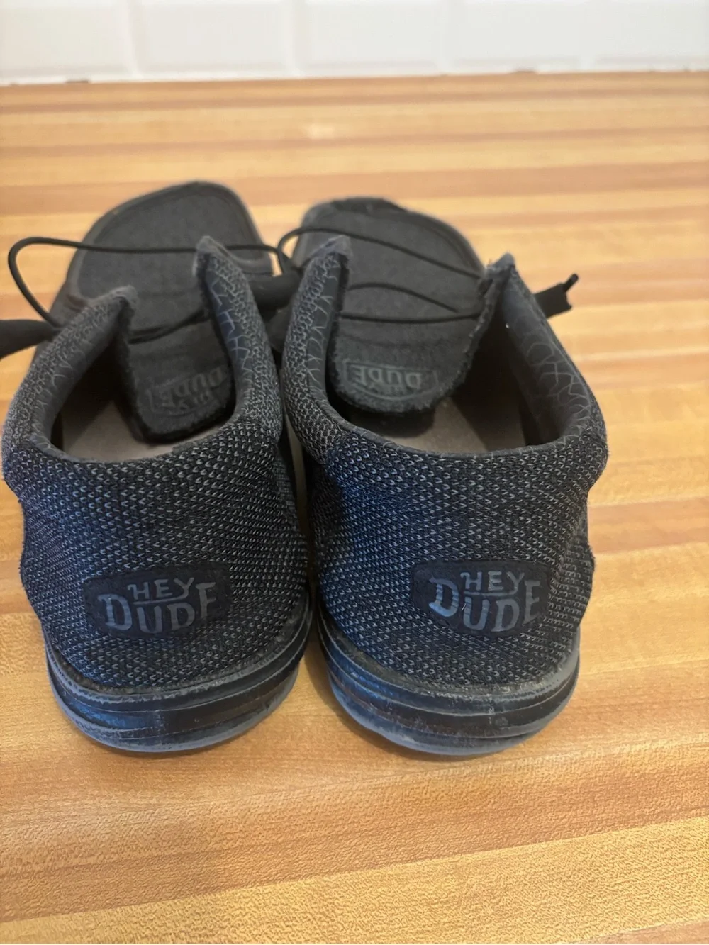 Hey Dude Men's Charcoal Black Slip-On Loafers